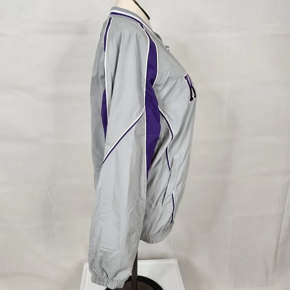 VTG K-State Gray and Purple Pullover Jacket M
